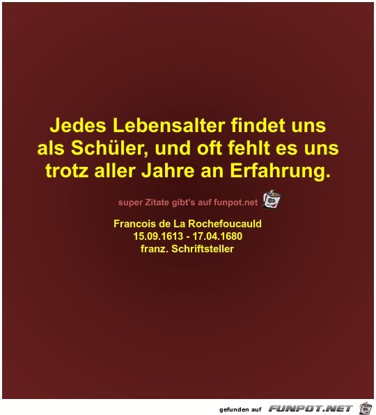 Jedes Lebensalter findet uns
als Schler