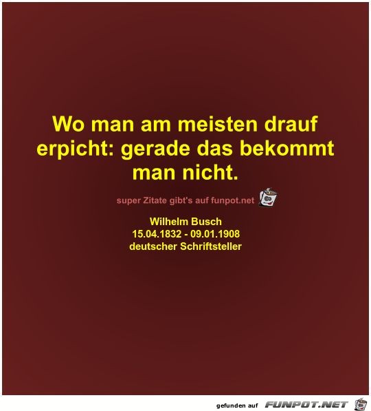 Wo man am meisten drauf
erpicht Wo man am meisten drauf
erpicht