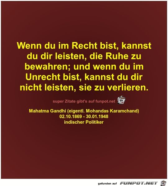 Wenn du im Recht bist Wenn du im Recht bist