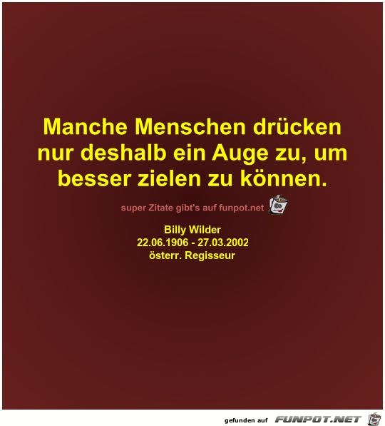 Manche Menschen drücken
nur deshalb ein Auge zu Manche Menschen drücken
nur deshalb ein Auge zu