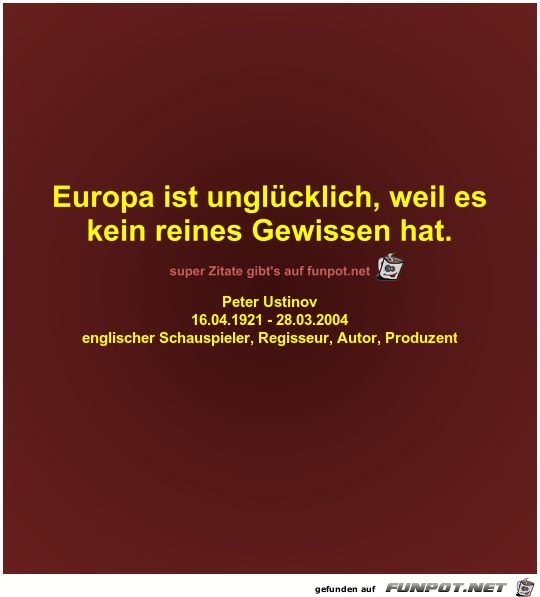 Europa ist unglücklich Europa ist unglücklich