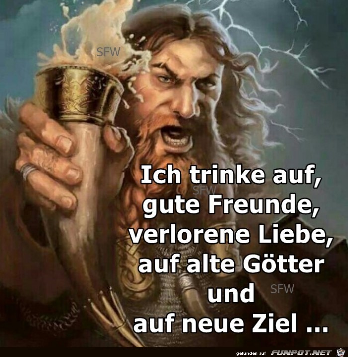 Ich trinke auf