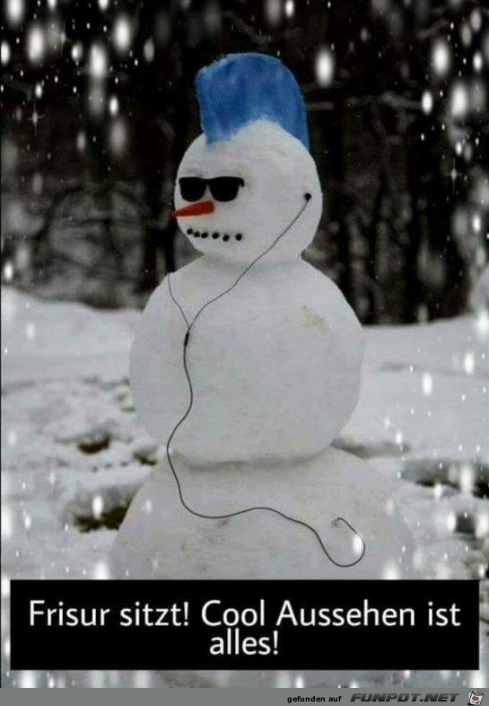 Lustiger Schneemann