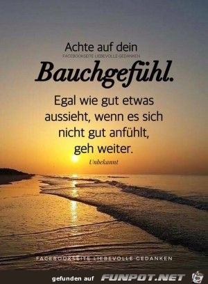 achte auf dein bauchgefuehl