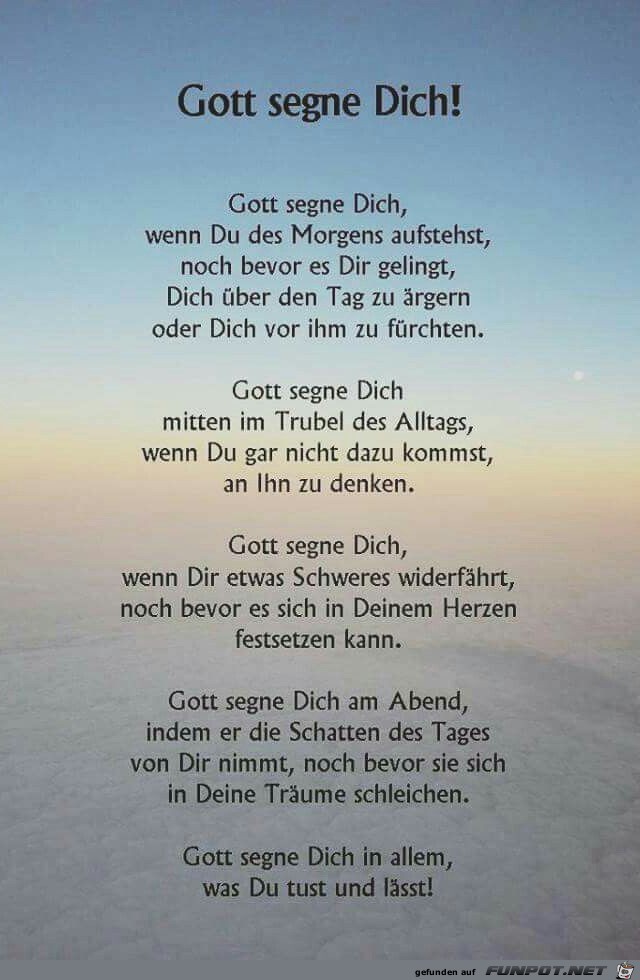 Gott segne dich