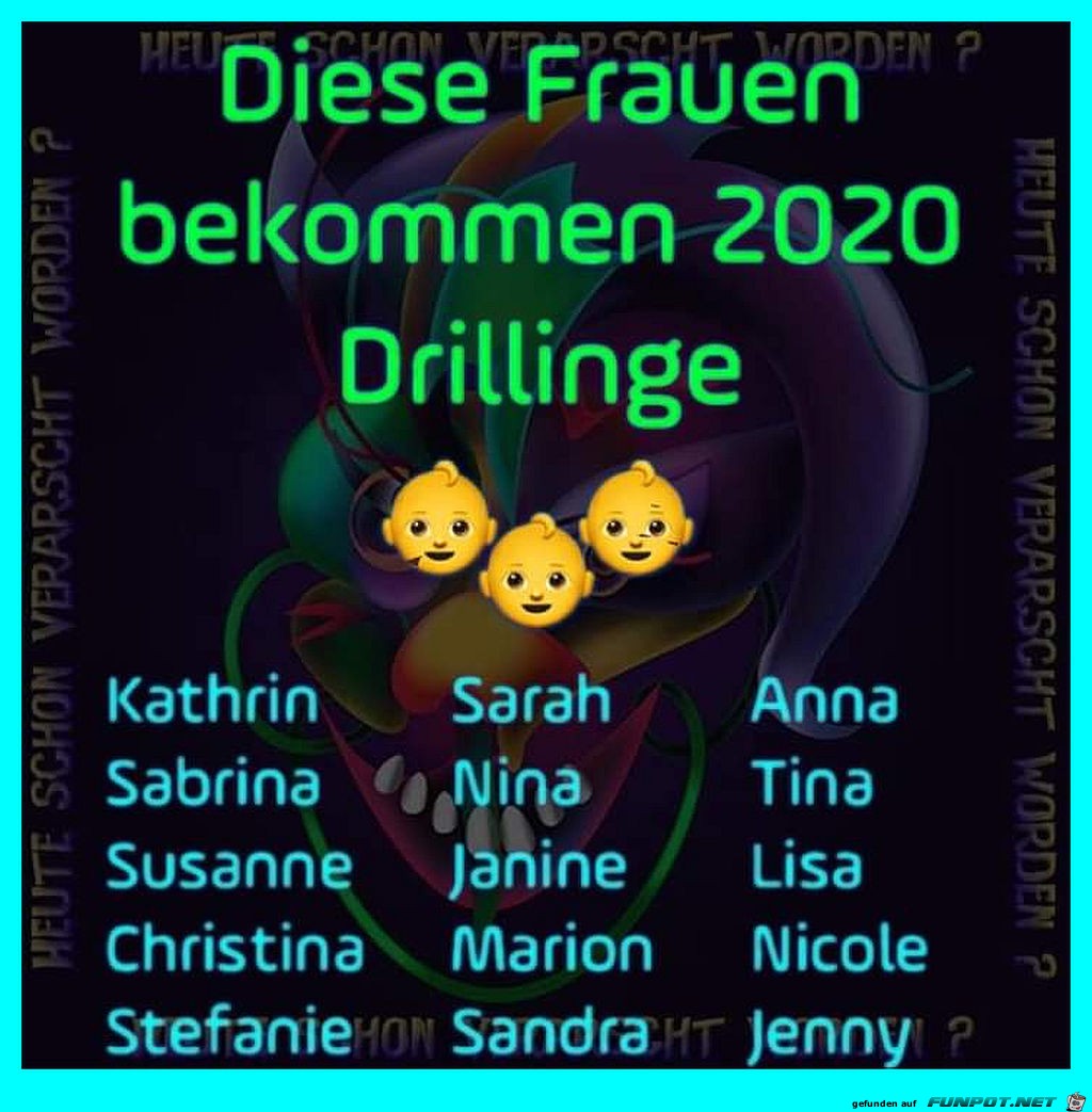 Wer dieses Jahr Drillinge bekommt Wer dieses Jahr Drillinge bekommt