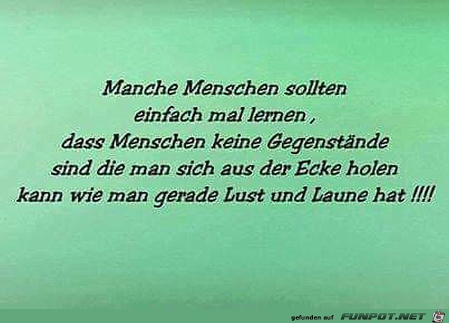 Manche Menschen