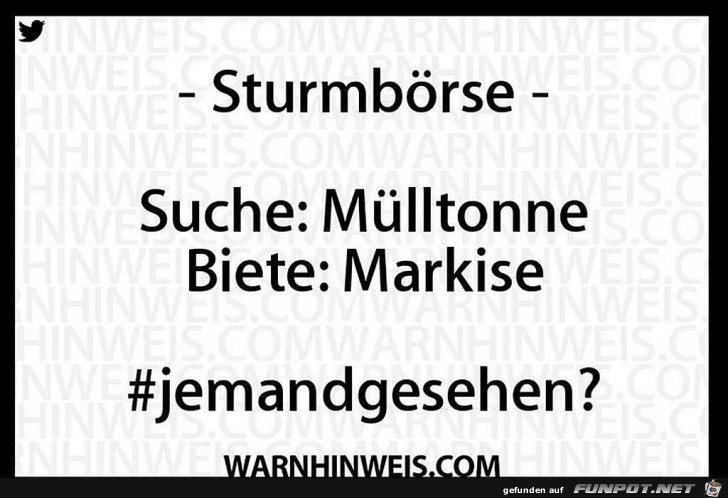 Sturmbörse Sturmbörse