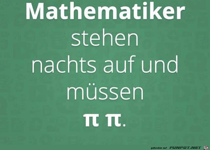 Mathematiker stehen nachts auf