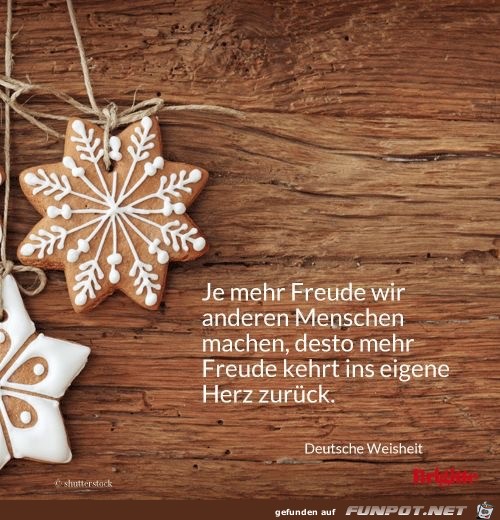 je mehr Freude je mehr Freude
