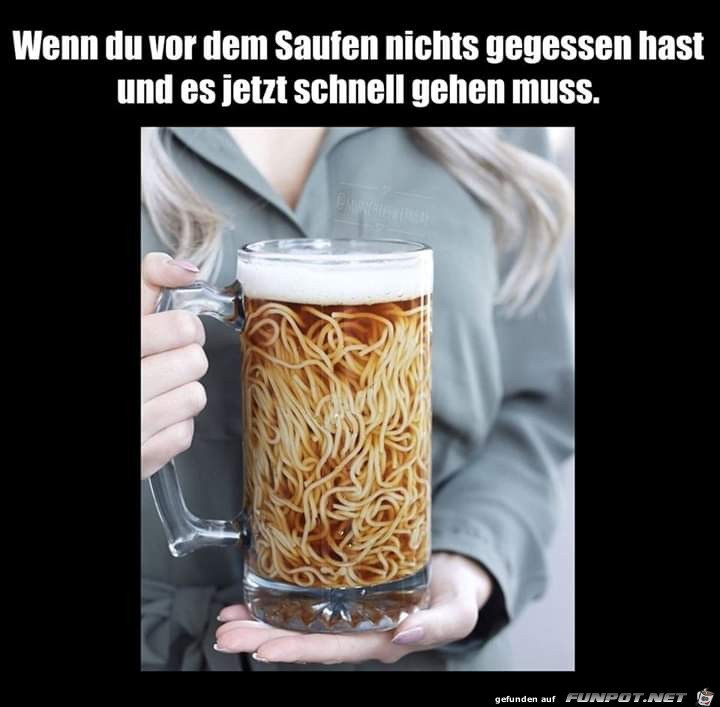 Vor dem Saufen