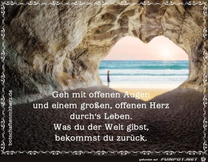 geh mit offenen Augen geh mit offenen Augen