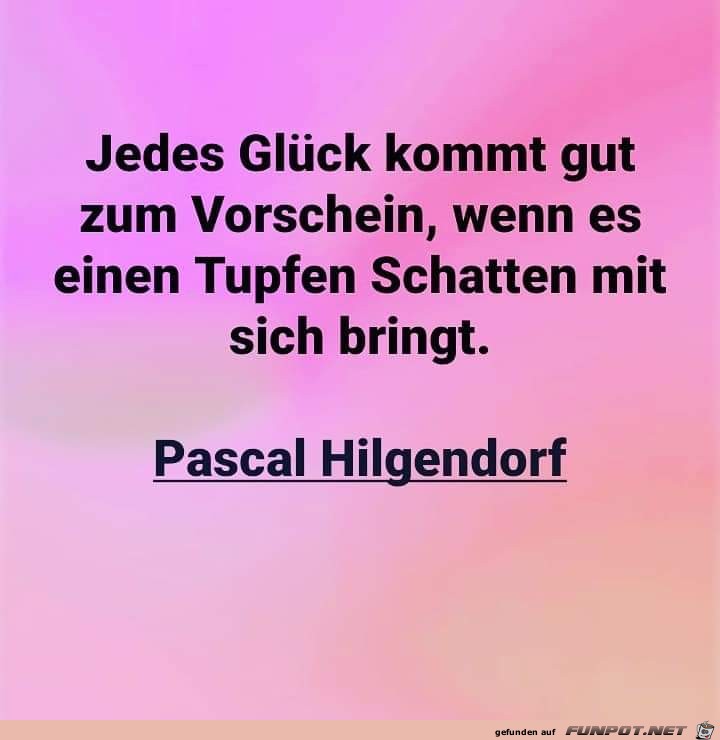 jedes glueck