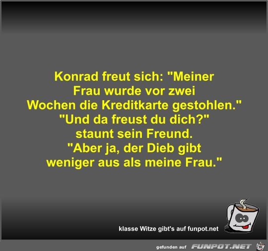 Konrad freut sich Konrad freut sich