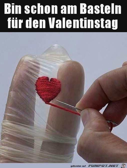 Bin schon am Basteln fr den Valentinstag