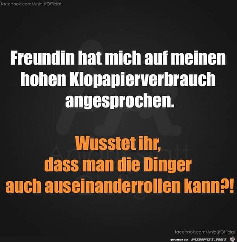Klopapierverbrauch Klopapierverbrauch