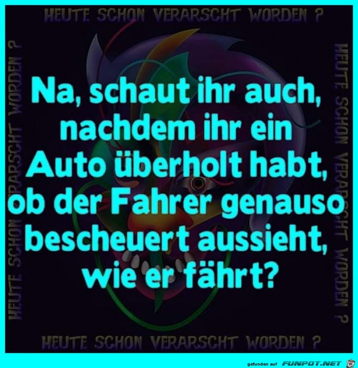 Nach dem Überholen Nach dem Überholen