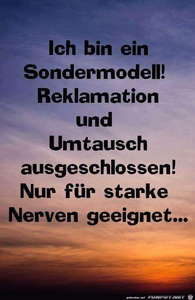 Sondermodell Sondermodell