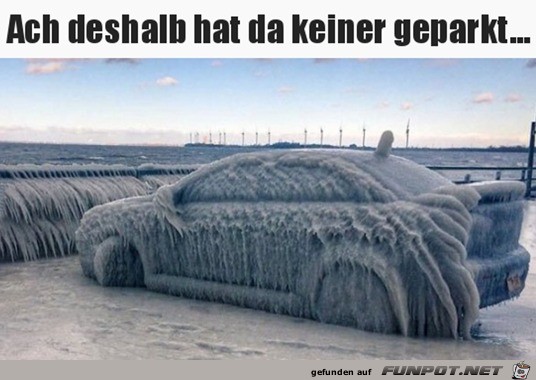 Deshalb hat da keiner geparkt