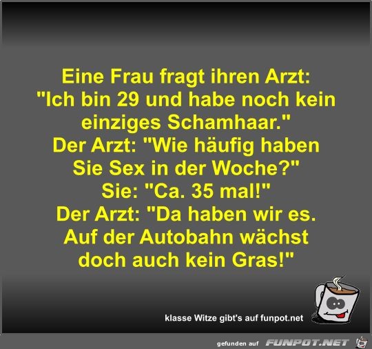 Eine Frau fragt ihren Arzt Eine Frau fragt ihren Arzt