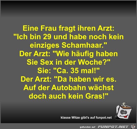 Eine Frau fragt ihren Arzt