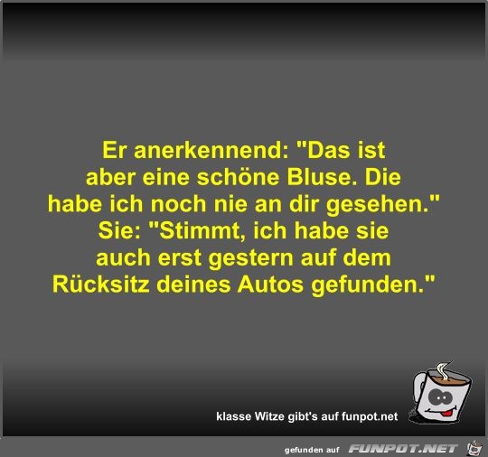 Er anerkennend Er anerkennend