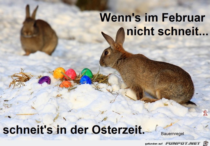 Ostern2020 im Schnee