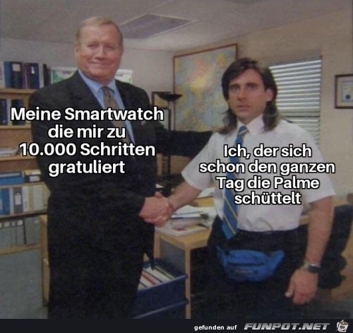 Meine Smartwatch gratuliert mir Meine Smartwatch gratuliert mir