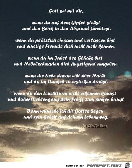 Gott sei mit dir