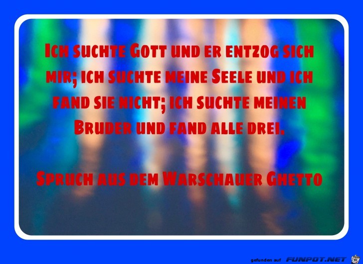 ich suchte Gott ich suchte Gott