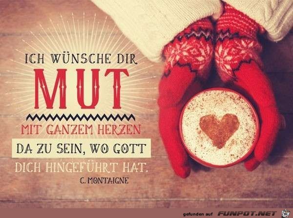 ich wuensche dir mut