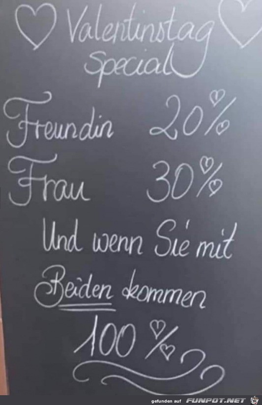 Valentinstag-Angebot Valentinstag-Angebot