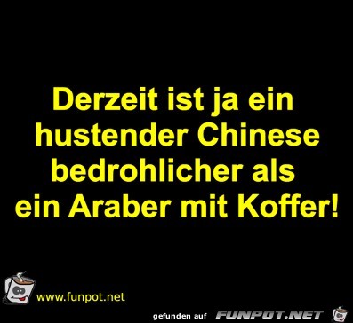 Ein hustender Chinese