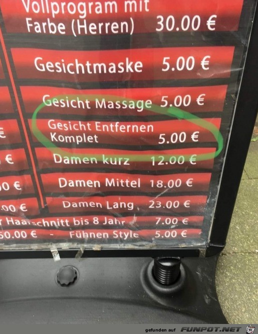 Komplette Gesichtsentfernung Komplette Gesichtsentfernung