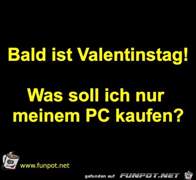 Bald ist Valentinstag