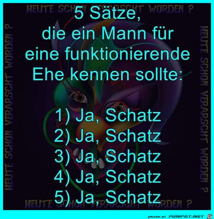 5 Sätze für einen Mann 5 Sätze für einen Mann