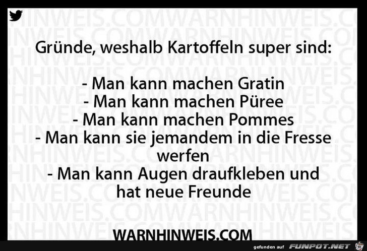 Kartoffeln sind super