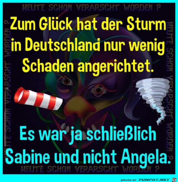 Sturm Sabine war nicht so schlimm Sturm Sabine war nicht so schlimm