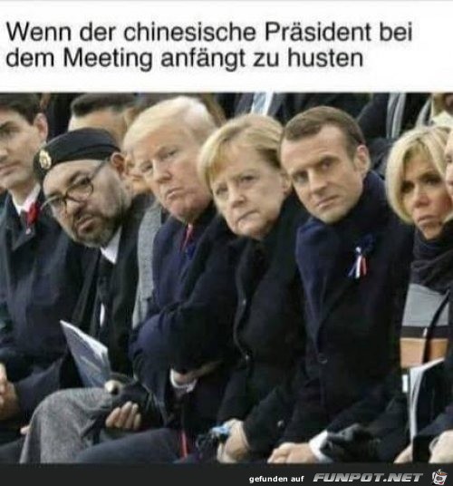 Der chinesische Prsident hustet