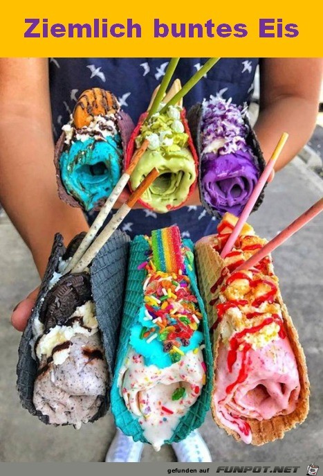 Ziemlich buntes Eis Ziemlich buntes Eis