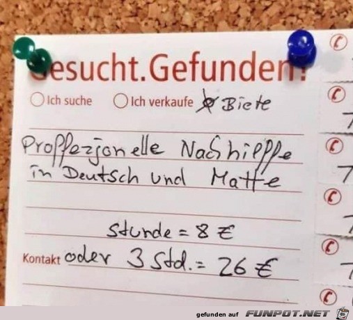 Professionelle Nachhilfe in Deutsch