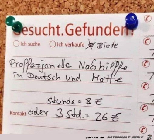 Professionelle Nachhilfe in Deutsch Professionelle Nachhilfe in Deutsch