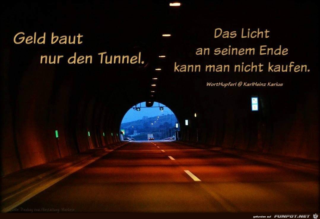 geld baut nur ein tunnel