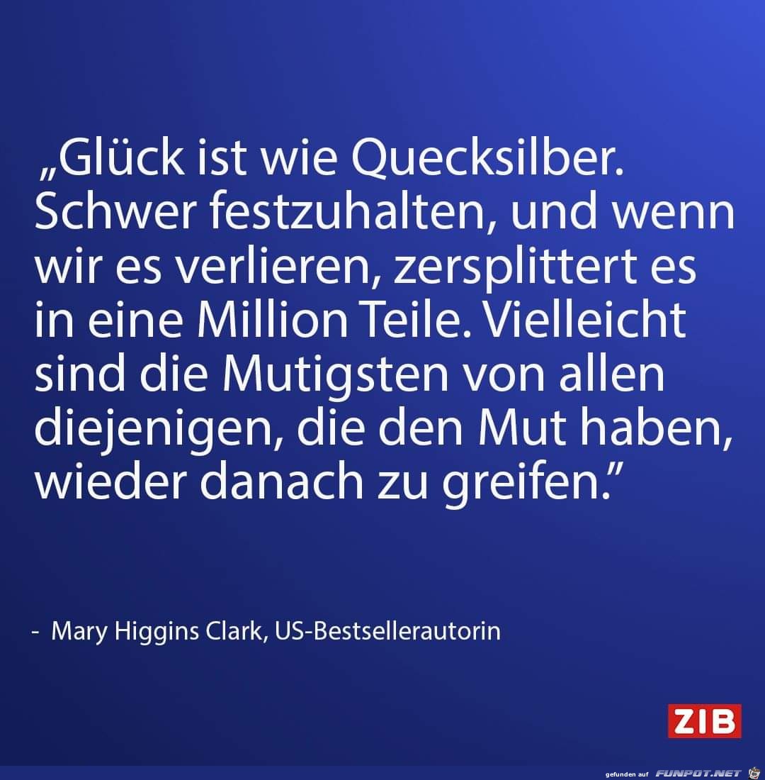 glueck ist wie Quecksilber