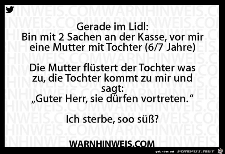 Gerade im Lidl