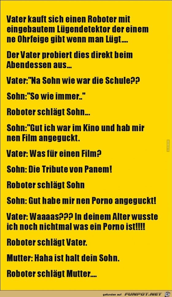 Der Lügendetektor-Roboter Der Lügendetektor-Roboter