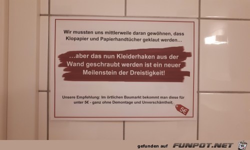 Neues Level an Dreistigkeit erreicht Neues Level an Dreistigkeit erreicht