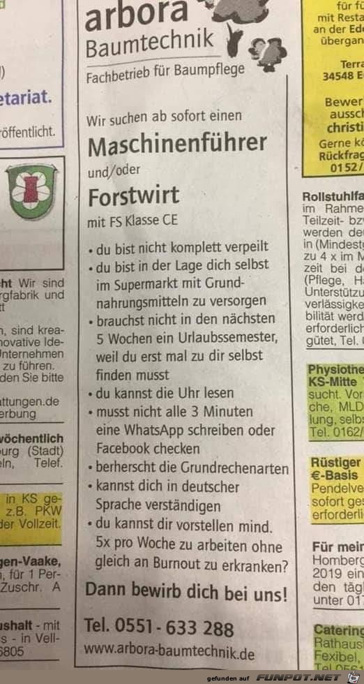 Bewerbung