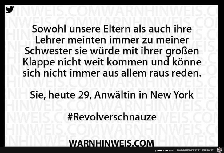 Große Klappe schon immer gehabt Große Klappe schon immer gehabt