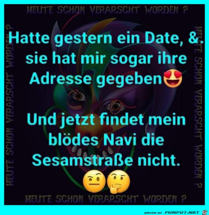 Ich hatte gestern ein Date